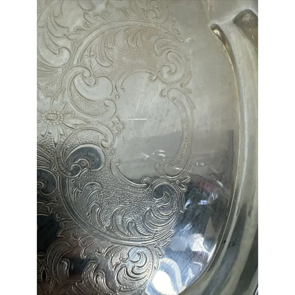 Burche Silver co. serving tray/ SPOC platter 16.5
